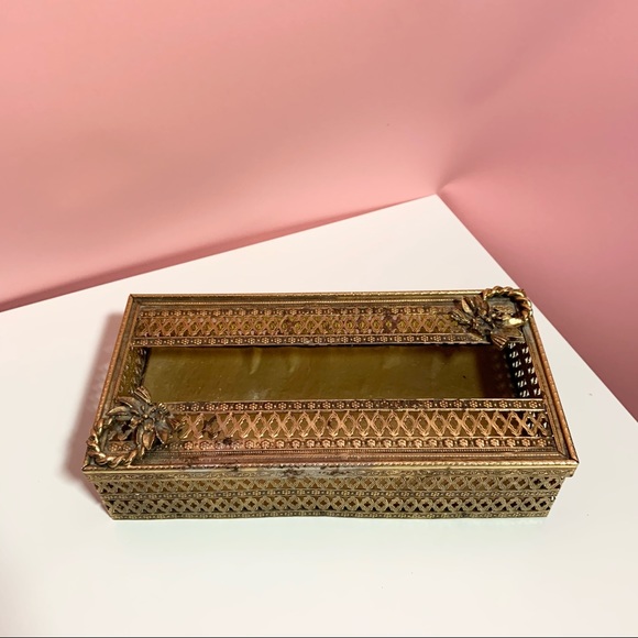 Vintage ornate tissue box